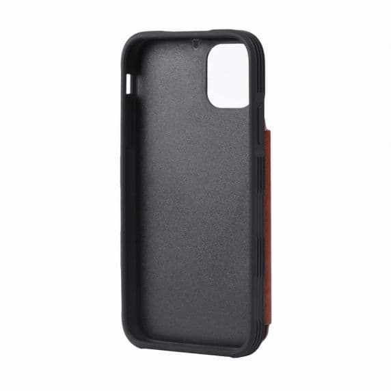iPhone 11 Pro Max Skal med Kortfack – TPU – Brun