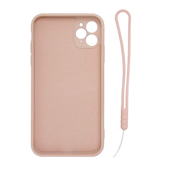 iPhone 11 Pro Max Skal i Silikon – Ringhållare – Rosa