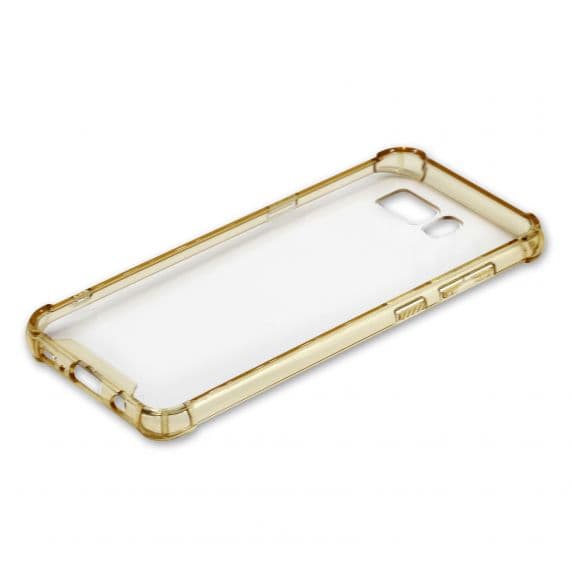 Samsung Galaxy S8 Plus Shockproof TPU Skal – Bra Skydd – Transparent/Guld