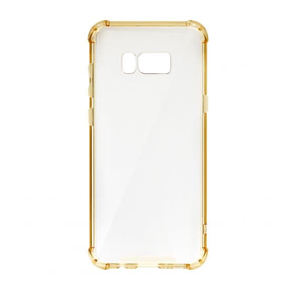 Samsung Galaxy S8 Plus Shockproof TPU Skal – Bra Skydd – Transparent/Guld