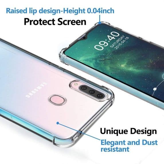 Samsung Galaxy A20s Skal Shockproof TPU – Transparent