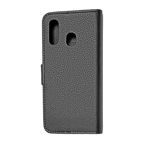 Samsung Galaxy A40 Läder Plånboksfodral Flip Stand – Svart