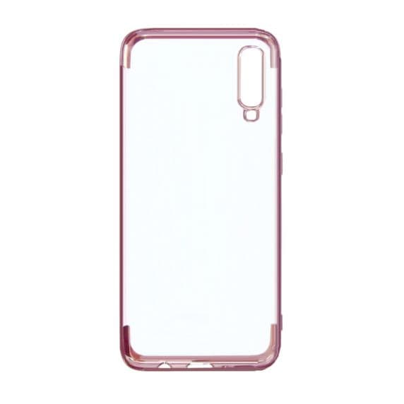 Samsung Galaxy A70 Skal – Bra Skydd – Transparent/Rosa