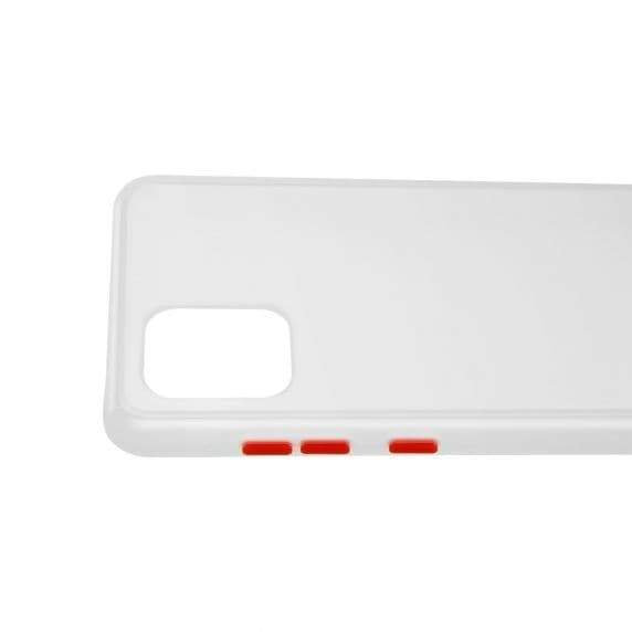 Samsung Galaxy Note 10 Lite Silikonskal – Vit / Röd