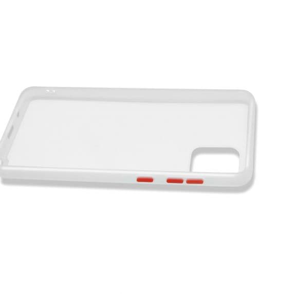Samsung Galaxy Note 10 Lite Silikonskal – Vit / Röd
