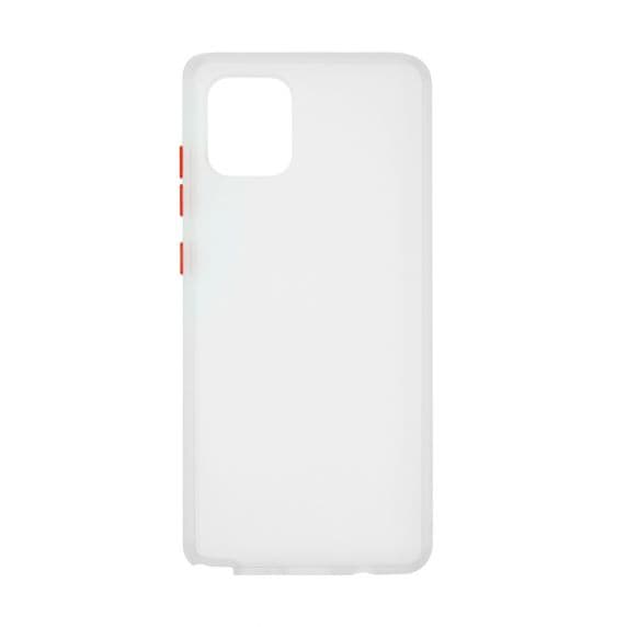 Samsung Galaxy Note 10 Lite Silikonskal – Vit / Röd