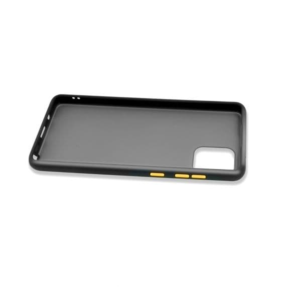 Samsung Galaxy Note 10 Lite Silikonskal – Mörk Grå / Gul
