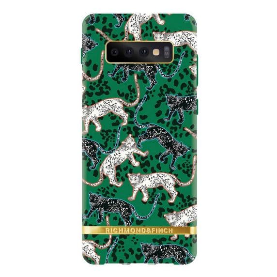 Samsung Galaxy S10 Skal – Richmond & Finch Grön Leopard