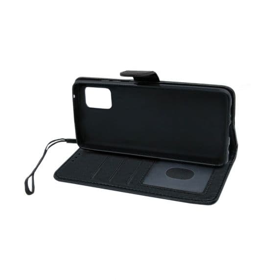Samsung Galaxy A71 Läder Plånboksfodral Flip Stand – Svart