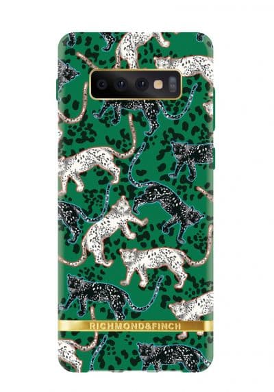 Samsung Galaxy S10 Plus Skal – Richmond & Finch Green Leopard