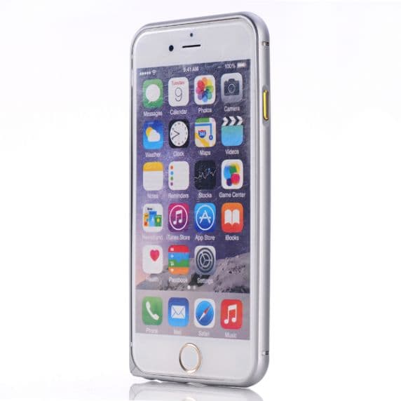 iPhone 6/6S Bumper Skal i Aluminium – Grå