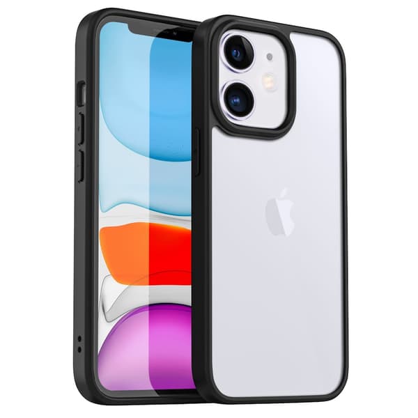 iPhone 14 støtfangerveske - Gjennomsiktig med farger iPhone 14 Pro
