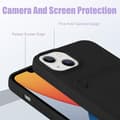 Miniatyrbild 3 av 6: iPhone 14 Gummibelagd Stöttåligt Skal med Kortfack Liquid