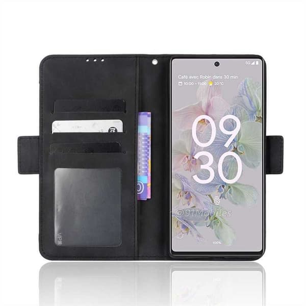 Google Pixel 7 pung etui PU læder 6-LOMMES Winston V3