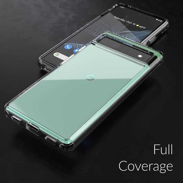 Google Pixel 6A Stöttåligt Genomskinligt Skal Simple