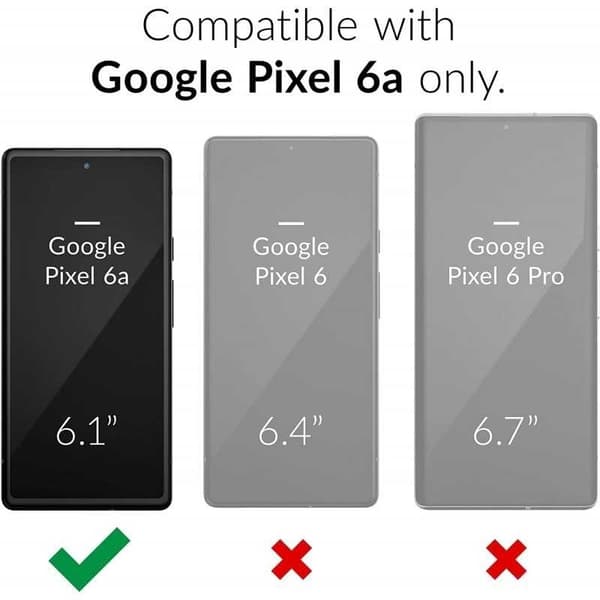 Google Pixel 6A Stöttåligt Genomskinligt Skal Simple