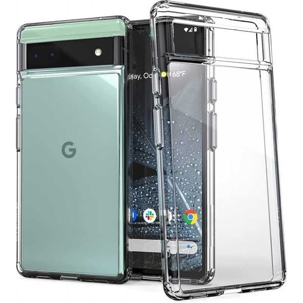 Google Pixel 6A Stöttåligt Genomskinligt Skal Simple