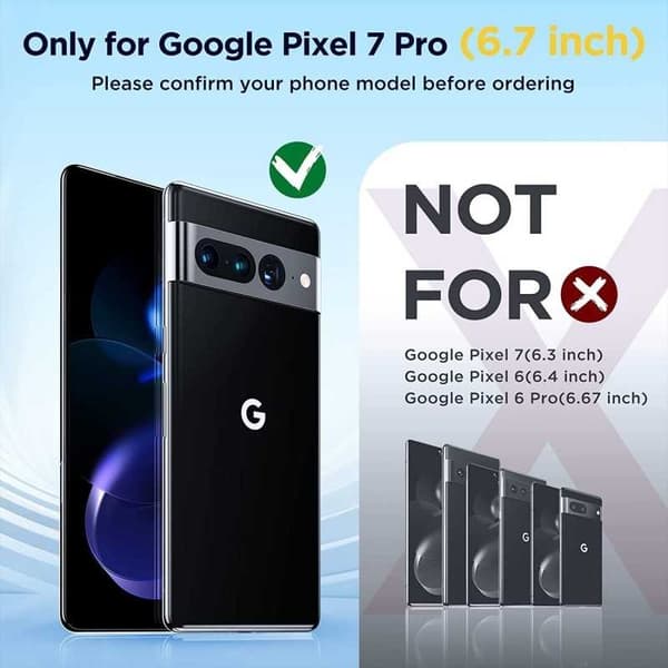 Google Pixel 7 Pro Stöttåligt Genomskinligt Skal Simple