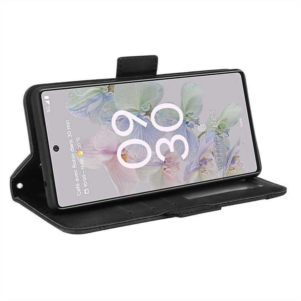 Google Pixel 6A pung etui PU læder 6-LOMMES Winston V3