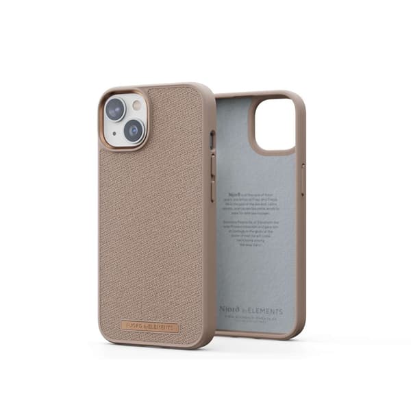 Njord by Elements iPhone 14 Plus Kuori Fabric Just Case Pink Sand