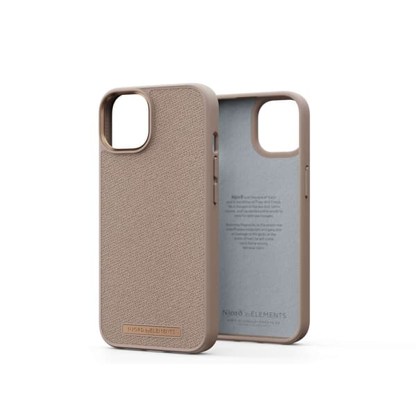 Njord by Elements iPhone 14 Plus Kuori Fabric Just Case Pink Sand