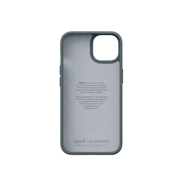 Njord by Elements iPhone 14 Plus Cover Fabric Just Case Dark Grey