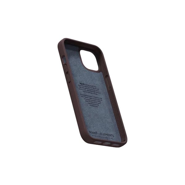 Njord by Elements iPhone 14 Plus Kuori Genuine Leather Case Ruskea