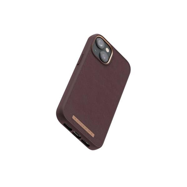 Njord by Elements iPhone 14 Plus Kuori Genuine Leather Case Ruskea