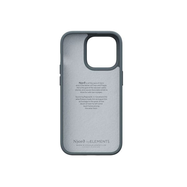 Njord by Elements iPhone 14 Pro Max Cover Fabric Just Case Dark Grey
