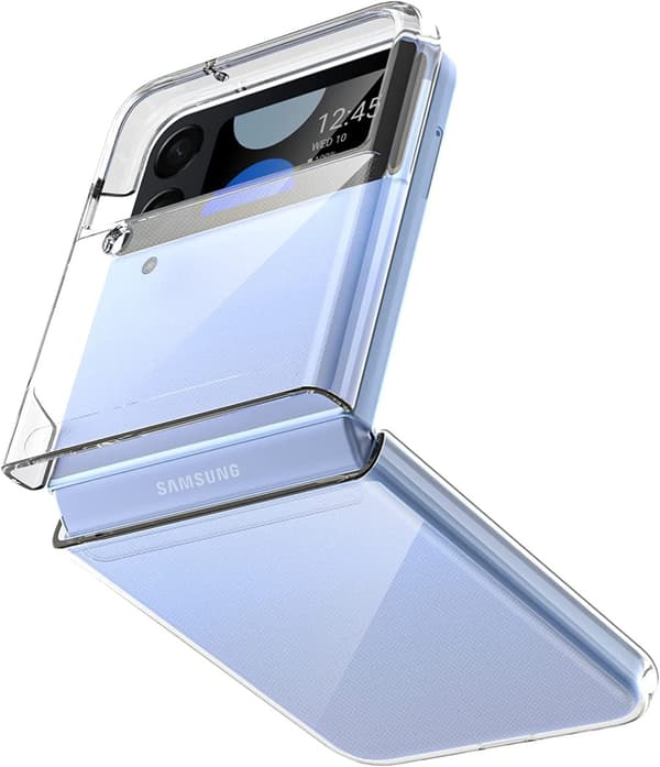 Läpinäkyvä Samsung Z Flip 4 -kotelo