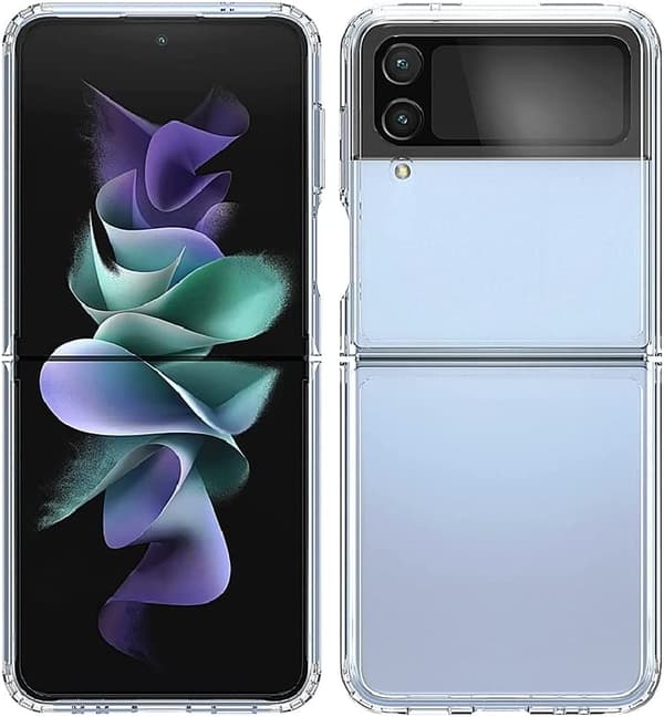 Läpinäkyvä Samsung Z Flip 4 -kotelo