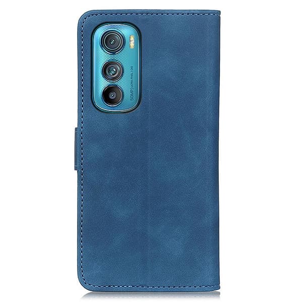 SKALO Motorola Edge 30 5G KHAZNEH Plånboksfodral i PU-Läder - Blå