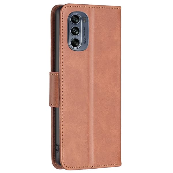 SKALO Motorola Moto G62 5G Plånboksfodral i PU-Läder - Brun