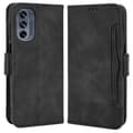 Pikkukuva 1 / 7: SKALO Motorola Moto G62 5G 6-lokeroa Lompakkokotelo - Musta