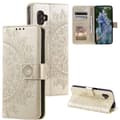 Miniatyrbild 4 av 6: SKALO Samsung Xcover6 Pro 5G Mandala Plånboksfodral - Guld