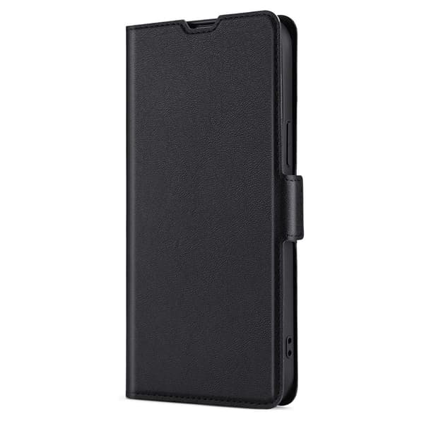 SKALO Asus Zenfone 9 5G Ultrathin Premium Wallet Case - Musta
