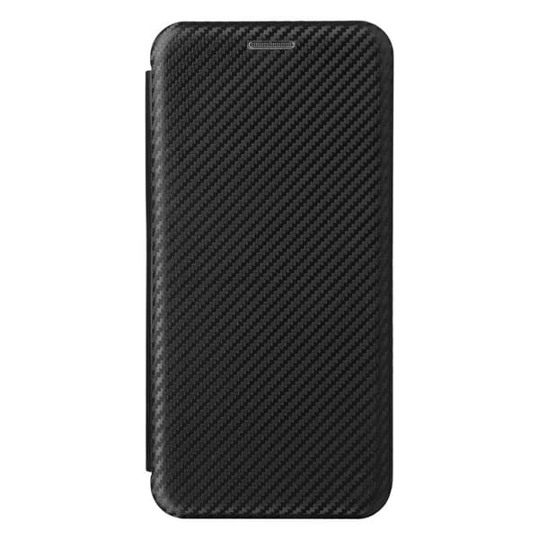 SKALO Asus Zenfone 9 5G Carbon Fiber Lompakkokotelo - Musta