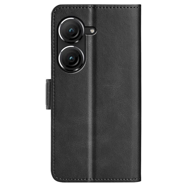 SKALO Asus Zenfone 9 5G Premium Wallet Lompakkokotelo - Musta