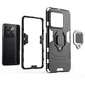 Pikkukuva 5 / 7: SKALO OnePlus 10T 5G Armor Hybridi metallirengas kuori - Musta