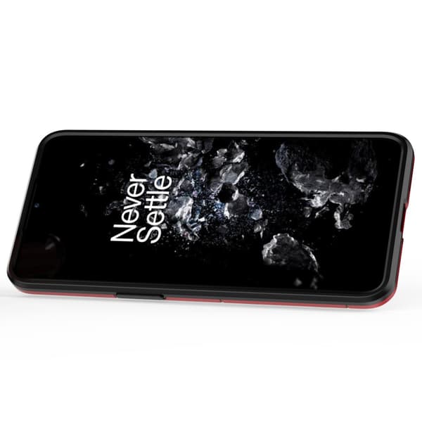 SKALO OnePlus 10T 5G Armor Hybrid metal ring cover - Rød