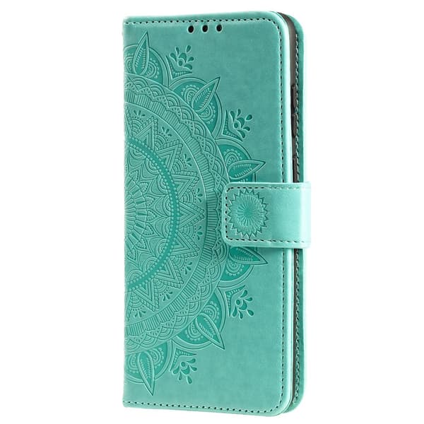 SKALO OnePlus 10T 5G Mandala lompakkokotelo - Turkoosi