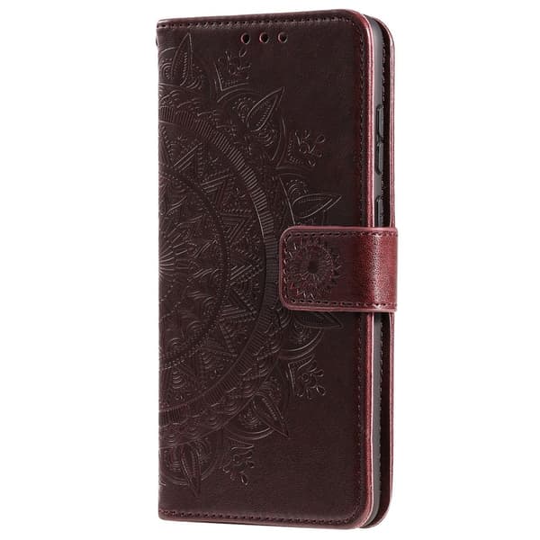 SKALO OnePlus 10T 5G Mandala Flip Cover - Brun