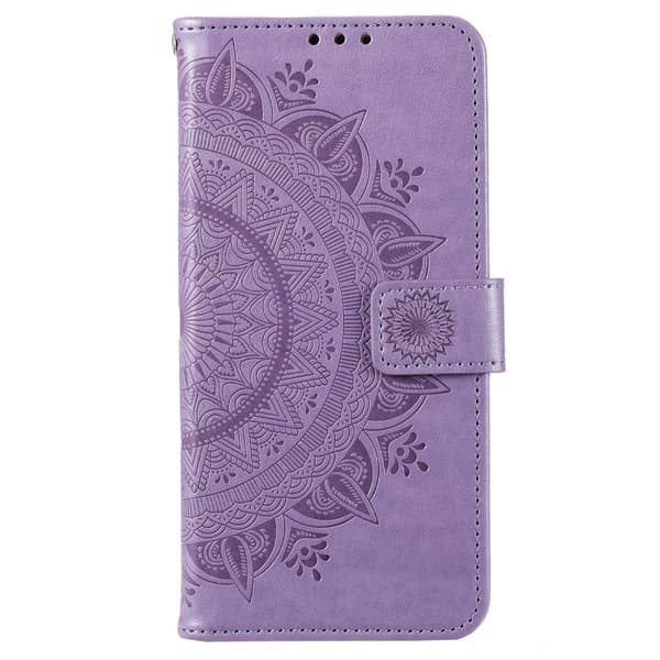 SKALO OnePlus 10T 5G Mandala Plånboksfodral - Lila