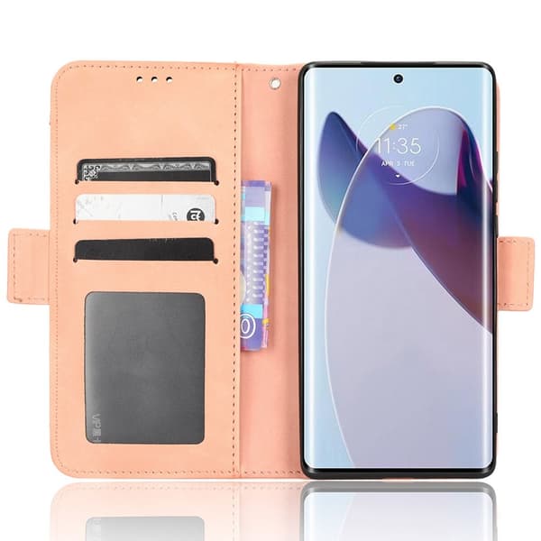 SKALO Motorola Edge 30 Ultra 5G 6-RUM Pungetaske - Pink
