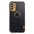 Miniatyrbillede 9 af 9: SKALO Samsung A23 5G Crocodile Guldkant Cover - Sort
