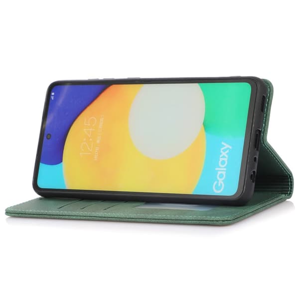 SKALO Samsung A23 5G Slim Premium Flip Cover - Grøn