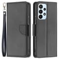 Miniatyrbillede 1 af 6: SKALO Samsung A23 5G Premium Litchi Flip Cover - Sort