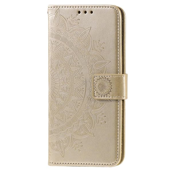 SKALO Samsung A23 5G Mandala Flip Cover - Guld
