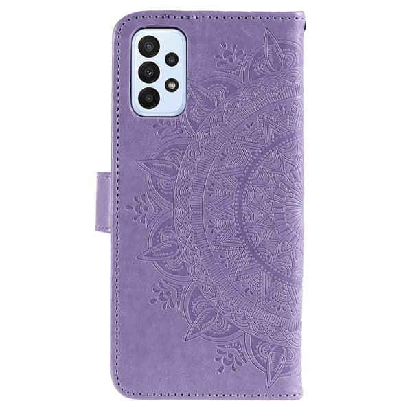 SKALO Samsung A23 5G Mandala Plånboksfodral - Lila