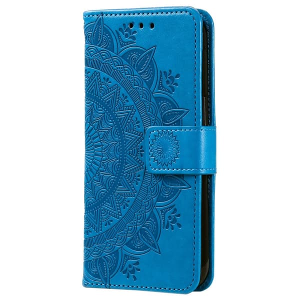 SKALO Sony Xperia 5 IV 5G Mandala Plånboksfodral - Blå